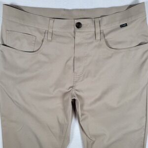 Travis Mathew  Men's 34x32 Kahki  Performance Chino